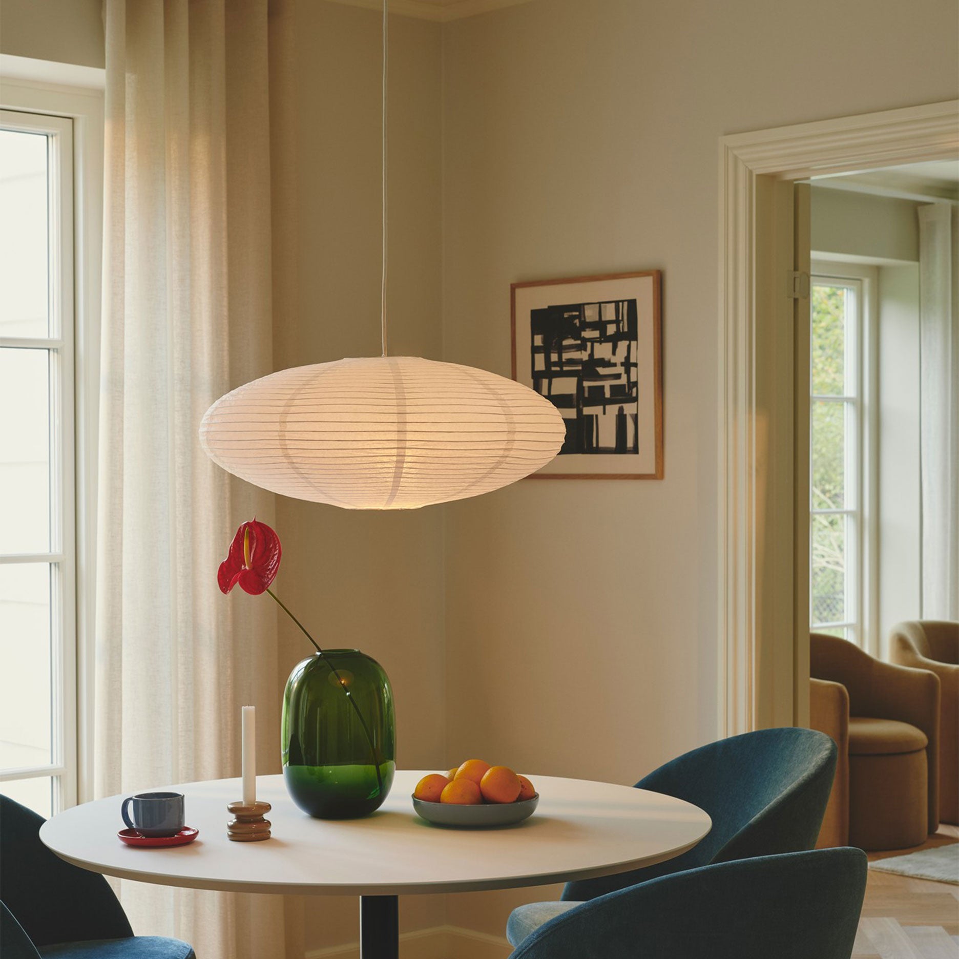 Delux pendelophæng hvid